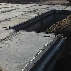 Illustratie van het afstorten van kelknaden bij een vrijdragende vloer